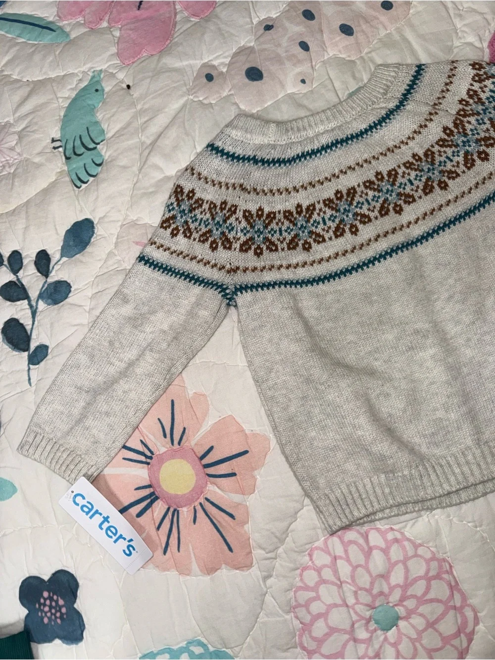 Carter’s Fair Isle Sweater – Size 18 Months